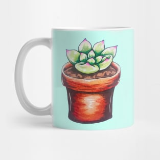 Cute Potted Succulent Mug